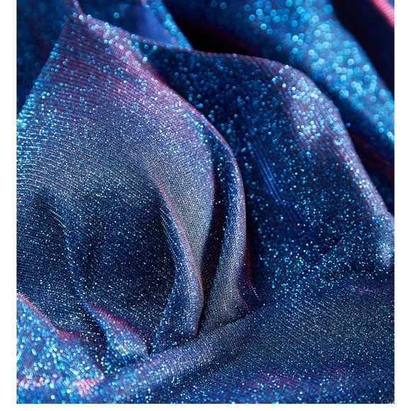 GUC Juniors Elegant Blue Glitter Dress - Picture 4 of 5